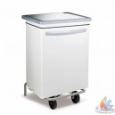 Poubelle inox &agrave; p&eacute;dale,70 litres 740X420H730