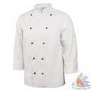 Veste blanc manche longue &agrave; bouton de cuisine mixte Cool Vent Chef Works  6 TAILLES