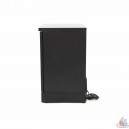 Arri&eacute;re bar 1 porte noir vitr&eacute;e 98L 500x500xh900mm