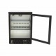 Arriére bar 1 porte noir vitrée 98L 500x500xh900mm
