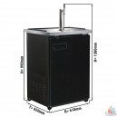 Distributeur de bi&egrave;re en fut 50 litres &agrave; tirage  