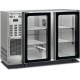 Arrière bar 2 portes vitrée inox 229L 1455 x 565 x 890 mm