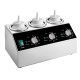 Distributeur chauffant triples 3x1 litres 400x220x205 mm