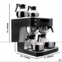 Cafeti&egrave;re filtre 2 r&eacute;servoir 2,0 litres verseuse isotherme 2X1,6 litres incluse