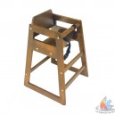 Chaise haute h&ecirc;tre marron ou naturel L51xP51xh74