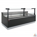 Comptoir vitrine ventil&eacute;, avec r&eacute;serve  L1310xP1114xH1210 mm