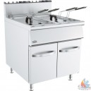 FRITEUSE GAZ 2 CUVES/ARM 2+PANIERS 2x20LIT