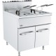 FRITEUSE GAZ 2 CUVES/ARM 2+PANIERS 2x20LIT