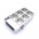 Bain-marie à chocolat  3 à 412°C 6 bacs 1/6 GN h 10 cm