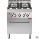 FOURNEAU 4 FEUX VIFS GAZ AVEC FOUR GAZ