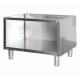 Soubassement inox sans porte, sur pieds réglables 800X580XH570