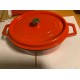 Faitout fonte ovale 3.5 litres L26X20XH9 cm