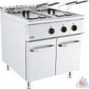 FRITEUSE GAZ 2 CUVES/ARM 2+PANIERS 2x20LIT