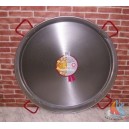 Plat &agrave; pa&euml;lla en t&ocirc;le acier 90 cm