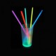 Paille  lumineuse fluo 45 pièces