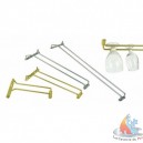 Rack &agrave; verre fixation murale et/ou suspendu chrom&eacute;