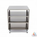 Table inox pour machine sous-vide, 60x60xh70 cm