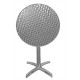 Table bistro ronde plateau basculant  inox/alu  600 mm