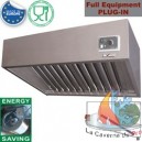 Hotte compl&egrave;te, 7/7 - 1620 M3/h, 125 Pa, 3x filtres &agrave; labyrinthe