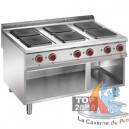 Fourneau &eacute;lectrique 6 plaques + four 