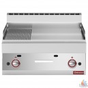 Plancha gaz 1/2 lisse 1/2 rainuree 700x650xh280