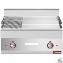 Plancha chrome 400V 1/2 lisse et 1/2 rainur&eacute;e 