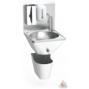 Lave mains fixe &agrave; p&eacute;dale L 450x P450xH1050 mm