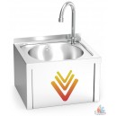 Lave-main a poussoir occulte eau froid/chaude L35xP30xh25 cm