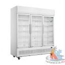 Armoire positive 2 portes coulissantes vitr&eacute;es 120xp73xh2036 