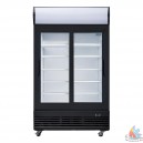 Armoire positive 2 portes coulissante vitr&eacute;es L120 xp 73 xh 2036
