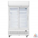 Armoire positive 2 portes coulissante vitr&eacute;es L120 xp 73 xh 2036