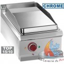 Plaque de cuisson électrique lisse chrome - 400X700