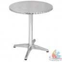 Table bistro ronde empilable inox/alu  600 mm