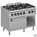 FOURNEAU GAZ, 6 FEUX, SUR ARMOIRE