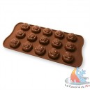 Moule chocolat motif "roses"